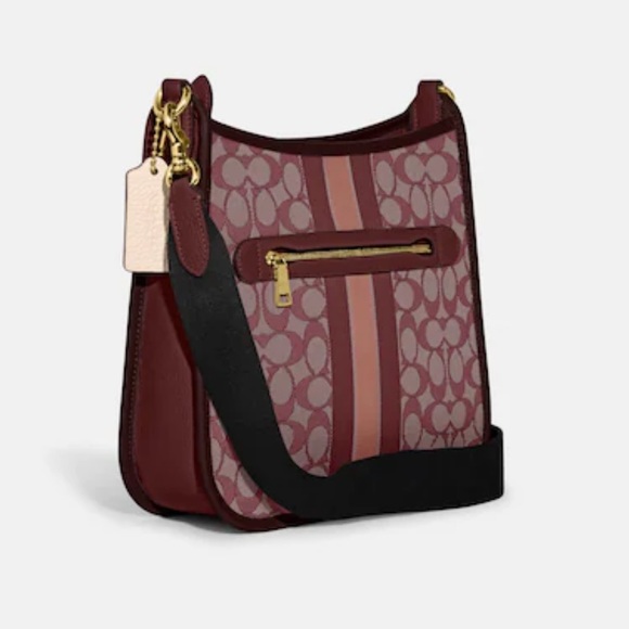 Coach Dempsey File Bag In Signature Jacquard With Stripe And Coach Patch - Picture 4 of 5